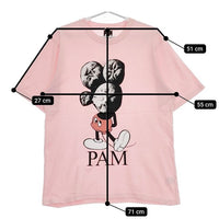 PAM ミッキー 半袖Ｔシャツ カットソー ピンク メンズ パム【中古】5-0519S∞