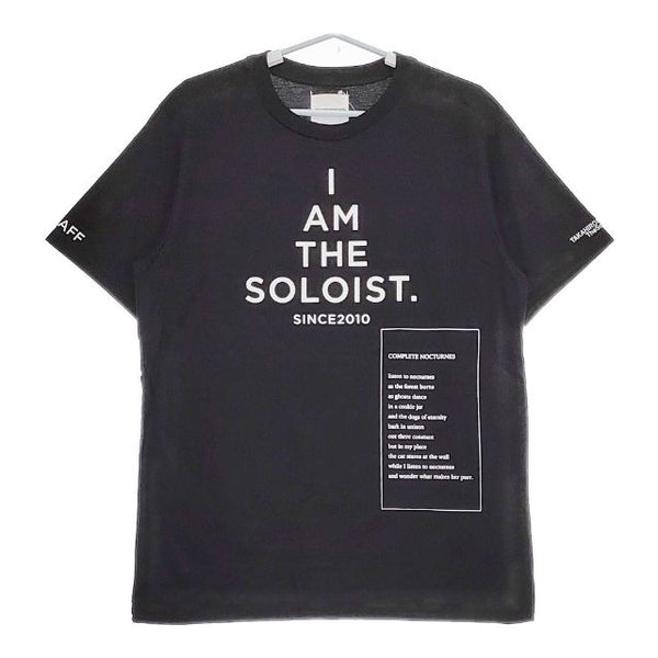 TAKAHIRO MIYASHITA TheSoloist BOOTLEG STAFF T-SHIRT 0044AW19 半袖Ｔシャツ カットソー ブラック メンズ タカヒロミヤシタザソロイスト【中古】5-0519S∞