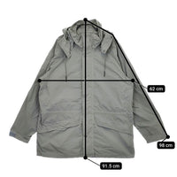ATON VENTILE NYLON MOUNTAIN PARKA 6951614 ジャケット ブルゾン マウンテンパーカー カーキ メンズ エイトン【中古】5-0406M∞