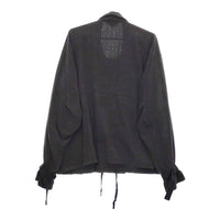 ANCELLM SILK SUEDE WRAP BLOUSON ANC-JK30 サイズ2 定価52800円 シルク ブルゾン ブラック メンズ アンセルム【中古】5-0213M♪