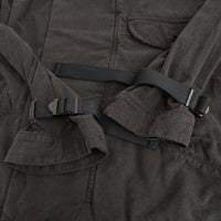 ANCELLM SILK SUEDE WRAP BLOUSON ANC-JK30 サイズ2 定価52800円 シルク ブルゾン ブラック メンズ アンセルム【中古】5-0213M♪