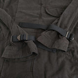 ANCELLM SILK SUEDE WRAP BLOUSON ANC-JK30 サイズ2 定価52800円 シルク ブルゾン ブラック メンズ アンセルム【中古】5-0213M♪