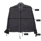 ANCELLM SILK SUEDE WRAP BLOUSON ANC-JK30 サイズ2 定価52800円 シルク ブルゾン ブラック メンズ アンセルム【中古】5-0213M♪