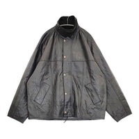 YOUSED LEATHER DRIVERS JACKET サイズ2 リメイク レザージャケット ブルゾン ブラック メンズ ユーズド【中古】5-0920T♪
