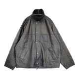 YOUSED LEATHER DRIVERS JACKET サイズ2 リメイク レザージャケット ブルゾン ブラック メンズ ユーズド【中古】5-0920T♪