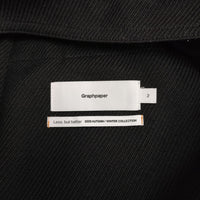 Graphpaper Wool Kersey French Work Jacket 2 GM203-20052 定価50600円 テーラードジャケット ブラック メンズ グラフペーパー【中古】5-0920T♪
