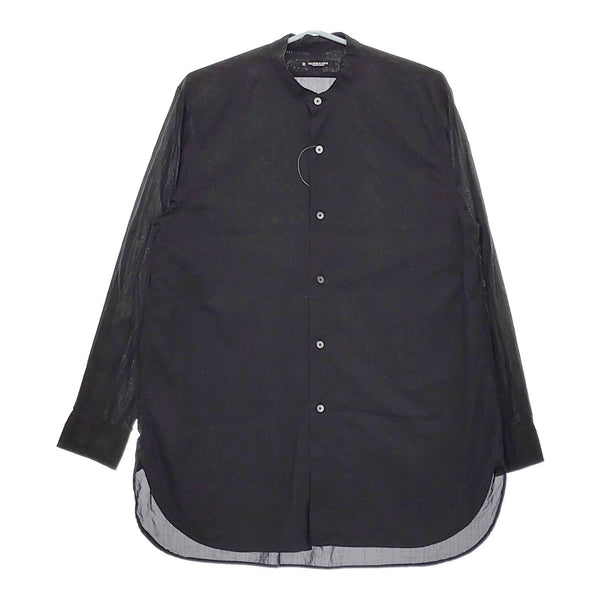 MAATEE & SONS 160番TANSHI 半無双BAND COLLAR SHIRT バンドカラー 長袖シャツ 24SS ブラック メンズ マーティーアンドサンズ【中古】5-0213M♪