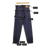 LENO KAY HIGH WAIST JEANS ハイウエストテーパードジーンズ H2102-J005 デニムパンツ ネイビー メンズ リノ【中古】5-0409G∞