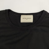 UNITED ARROWS UBCBウールクルーネックニット 1513-136-4069 セーター ニット ブラック レディース ユナイテッドアローズ【中古】5-1111T△