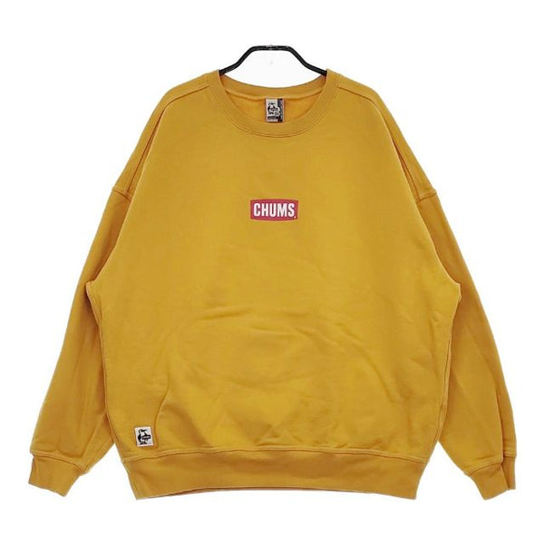CHUMS OVERSIZED MINI CHUMS LOGO CREW TOP ch00-1360 トレーナー XL スウェット イエロー メンズ チャムス【中古】5-0409T∞