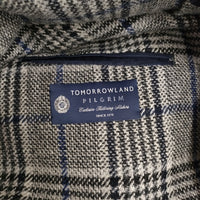 TOMORROWLAND ラグジュアリーツイード 段返り3Bテーラードジャケット LANIFICIO DI PRAY 48 グレー メンズ トゥモローランド【中古】5-1014T♪