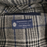 TOMORROWLAND ラグジュアリーツイード 段返り3Bテーラードジャケット LANIFICIO DI PRAY 48 グレー メンズ トゥモローランド【中古】5-1014T♪