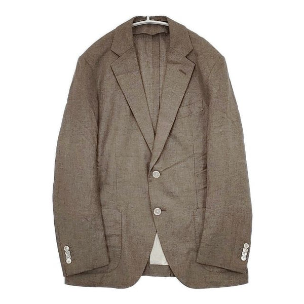 TOMORROWLAND/Loro Piana シルク カシミヤ 2B テーラードジャケット ブラウン メンズ トゥモローランド/ロロピアーナ【中古】5-1027T∞