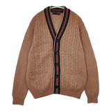 TOMORROWLAND tricot ロイヤルウールカシミヤ Vネックチルデンカーディガン 定価41800円 カーディガン ブラウン系 メンズ トゥモローランド【中古】5-1115T∞