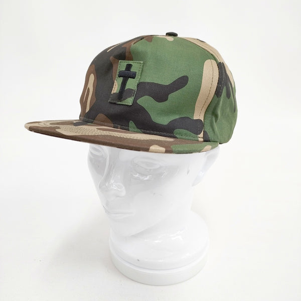 Supreme SUPNY-13 DEO ET PATRIA 迷彩 帽子 キャップ カーキ ブラウン メンズ シュプリーム【中古】5-0901G◎