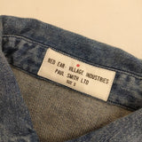 Paul Smith コットン デニム ウエスタンシャツ 長袖シャツ ブルー メンズ ポール・スミス【中古】5-0409M∞