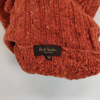 PAUL SMITH COLLECTION ケーブル ミックス ウール セーター ニット オレンジ メンズ ポールスミスコレクション【中古】5-0927T∞