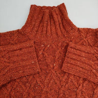 PAUL SMITH COLLECTION ケーブル ミックス ウール セーター ニット オレンジ メンズ ポールスミスコレクション【中古】5-0927T∞