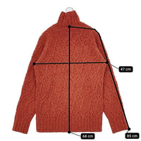 PAUL SMITH COLLECTION ケーブル ミックス ウール セーター ニット オレンジ メンズ ポールスミスコレクション【中古】5-0927T∞