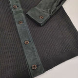 PAUL SMITH COLLECTION 新品 スウェードニットジャケット やぎ革 ジャケット ネイビー メンズ ポールスミスコレクション【中古】5-0927T∞