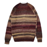 Paul Smith PS ミックス ボーダー カーディガン ワインレッド ベージュ メンズ ポール・スミス【中古】5-0927T∞