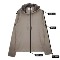 MAISON MARGIELA 14 フード付カットソー レーヨンポリエステル サイズ46 パーカー ブラウン系 メンズ メゾンマルジェラ【中古】5-0406M∞