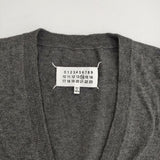 Maison Martin Margiela 14 エルボーパッチ コットンウール ニット カーディガン チャコールグレー メンズ メゾンマルタンマルジェラ【中古】5-1115T∞