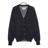 MAISON MARGIELA 14 レザーエルボーパッチ コットン カーディガン ブラック メンズ メゾンマルジェラ【中古】5-0406M∞