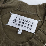 Maison Martin Margiela インサイドアウト 再構築 S50GU0020 S25224 長袖Ｔシャツ カットソー ロンＴ カーキ メンズ メゾンマルタンマルジェラ【中古】5-0406M∞