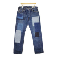 BEAMS/or Slow ビームス別注 Monroe Pants パッチワーク ジーンズ サイズ5/XXL デニムパンツ ブルー メンズ ビームス/オアスロウ【中古】5-0408G♪