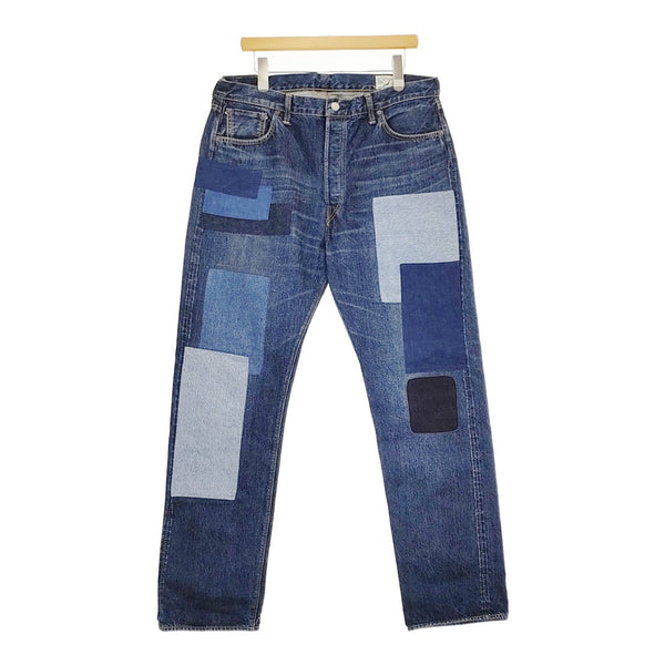 BEAMS/or Slow ビームス別注 Monroe Pants パッチワーク ジーンズ サイズ5/XXL デニムパンツ ブルー メンズ ビームス/オアスロウ【中古】5-0408G♪
