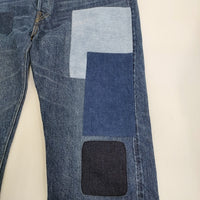 BEAMS/or Slow ビームス別注 Monroe Pants パッチワーク ジーンズ サイズ5/XXL デニムパンツ ブルー メンズ ビームス/オアスロウ【中古】5-0408G♪