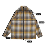 PENDLETON/BILL WALL LEATHER 別注 オープンカラーシャツ 定価20900円 コットンシャギーチェック 長袖シャツ 23AW グレー メンズ ペンドルトン/ビルウォールレザー【中古】5-1115T∞