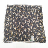 Paul Smith シルク 柄 スカーフ ブラック メンズ ポール・スミス【中古】5-0726G◎