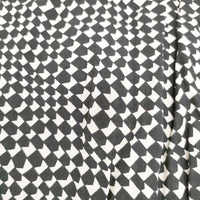 Paul Smith コットンシルク マフラー ストール ブラック ホワイト メンズ ポール・スミス【中古】5-0901G◎