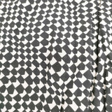 Paul Smith コットンシルク マフラー ストール ブラック ホワイト メンズ ポール・スミス【中古】5-0901G◎