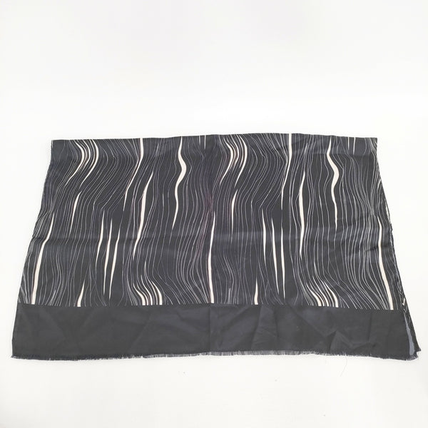 Paul Smith シルク 柄 ストール ブラック メンズ ポール・スミス【中古】5-0901G◎