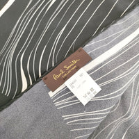 Paul Smith シルク 柄 ストール ブラック メンズ ポール・スミス【中古】5-0901G◎