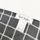 Paul Smith チェック マフラー ウールシルク ストール ブラック メンズ ポール・スミス【中古】5-0901G◎