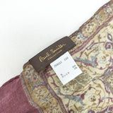 Paul Smith ウールカシミヤ マフラー ストール エンジ ブラウン メンズ ポール・スミス【中古】5-1125T◎