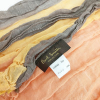PAUL SMITH COLLECTION コットン マフラー ストール オレンジ メンズ ポールスミスコレクション【中古】5-0726M◎