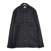 Paul Smith ウールポケットミリタリーシャツ 長袖シャツ ブラック メンズ ポール・スミス【中古】5-1005M∞