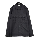 Paul Smith ウールポケットミリタリーシャツ 長袖シャツ ブラック メンズ ポール・スミス【中古】5-1005M∞