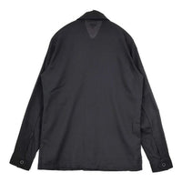 Paul Smith ウールポケットミリタリーシャツ 長袖シャツ ブラック メンズ ポール・スミス【中古】5-1005M∞