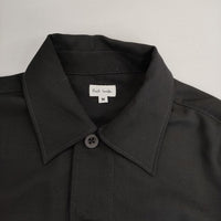 Paul Smith ウールポケットミリタリーシャツ 長袖シャツ ブラック メンズ ポール・スミス【中古】5-1005M∞