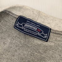 GOODENOUGH IVY ライン入りスウェットカーディガン コットン カーディガン グレー メンズ グッドイナフ【中古】5-0417M∞