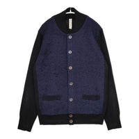 Paul Smith/RED EAR 切り替えニットジャケット バイカラー ブルゾン ネイビー ブラック メンズ ポール・スミス/レッドイヤー【中古】5-1005T∞