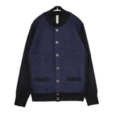 Paul Smith/RED EAR 切り替えニットジャケット バイカラー ブルゾン ネイビー ブラック メンズ ポール・スミス/レッドイヤー【中古】5-1005T∞