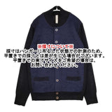 Paul Smith/RED EAR 切り替えニットジャケット バイカラー ブルゾン ネイビー ブラック メンズ ポール・スミス/レッドイヤー【中古】5-1005T∞