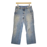 MAISON MARGIELA ダメージ加工ペインターパンツ S50LA0077 S30513 サイズ30 デニムパンツ ライトブルー メンズ メゾンマルジェラ【中古】5-0408G♪